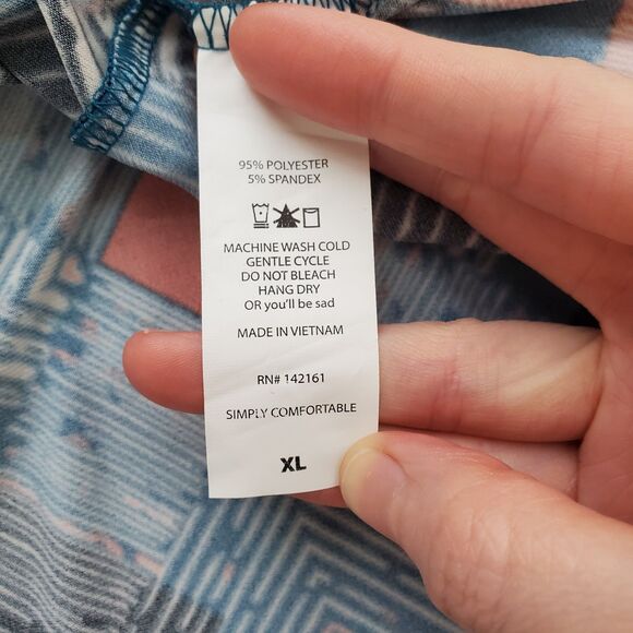 NWT LuLaRoe Azure Blue Midi Skirt - Picture 6 of 6